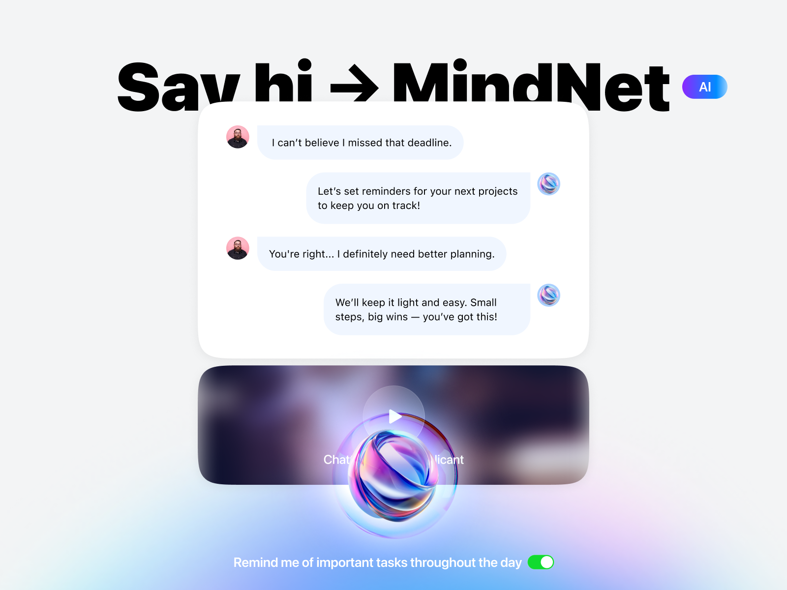 AI assistant | Web Platform | Task management ai assistant app artificial intelligence chat chatbot deep learning design machine learning product design siri ui ux web website