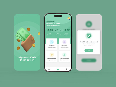 Cash Distribution APP cash cash app cash distribution app dashboard mobile dash ui