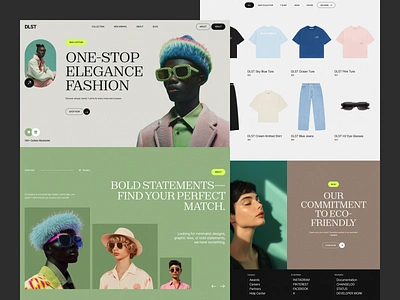 Fashion Ecommerce Landing Page cart cloth ecommerce ecommerce homepage ecommerce web ecommerce website fashion homepage landing page product page shop shopify uiux website