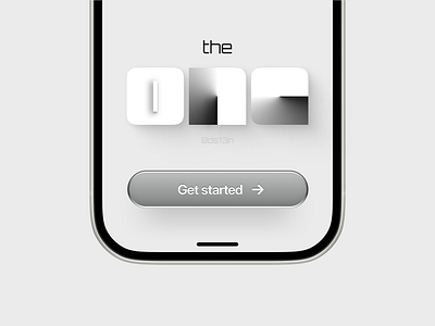 The One app branding clean logo ui