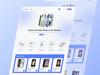 📱📞 Phone Shop design e commerce eng figma ltr mobile phone responsive shop site store tech ui ux web