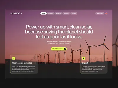 Solar energy website clean energy webdesign energy website minimalistic solar energy solar energy webdesign solar energy website webdesign website