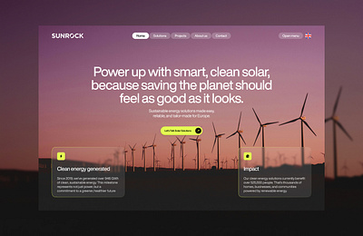 Solar energy website clean energy webdesign energy website minimalistic solar energy solar energy webdesign solar energy website webdesign website