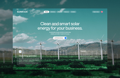 Solar energy website design clean energy webdesign energy website minimalistic modern professional solar solar energy solar webdesign solar website