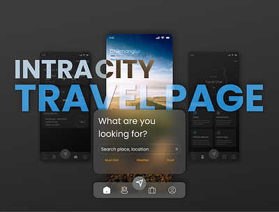 Integrating AI into Intra-City Travel for a City Overview Page ai app design graphic design travel travel application ui ux