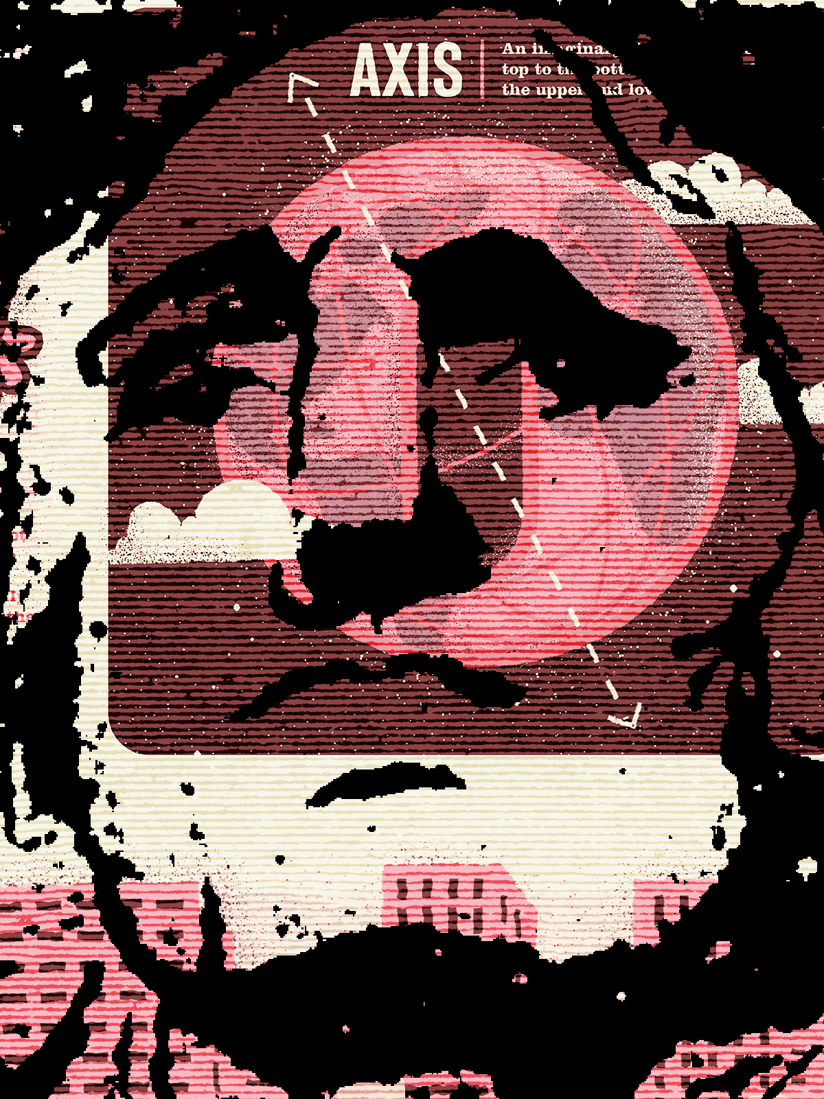 Washington Print collage design founding father graphic design illustration overlay president texture vintage washington