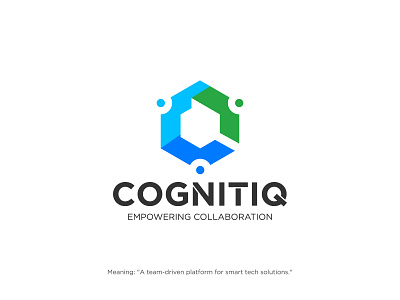 CognitiQ Logo Design, Technology Logo, Team Logo, C + Q + Team blockchain brand identity branding c logo cognitive collaboration connection empower teams innovate together logo logo design logos logotype q logo smart tech smart tech solution lgo team driven team logo tech logo tech solutions technology logo