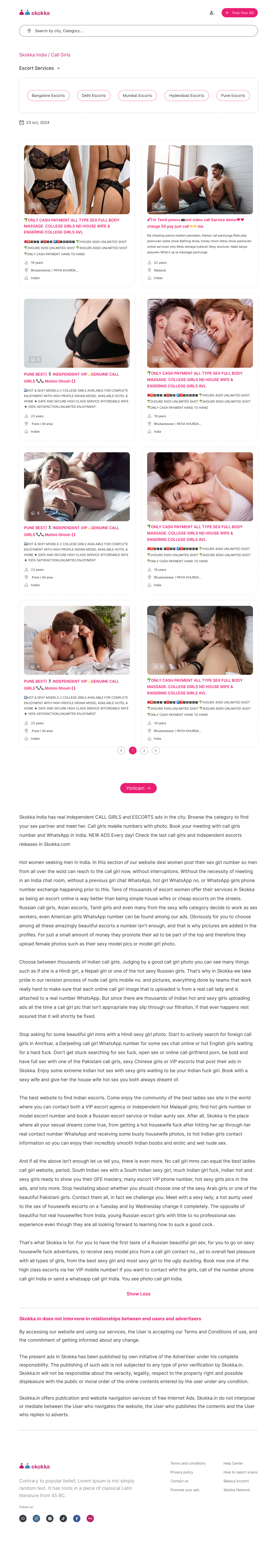 Example of Adult Website UI UX Designing || Figma