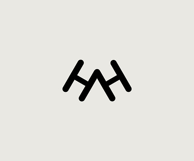 "H A H" lettermark logo branding design graphic design icon logo logo design typography