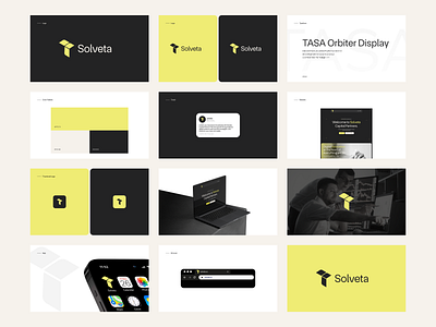 Solveta — Branding branding branding design business business branding clean design graphic design logo minimal presentation slides tech ui ui design uiux uiux design website design