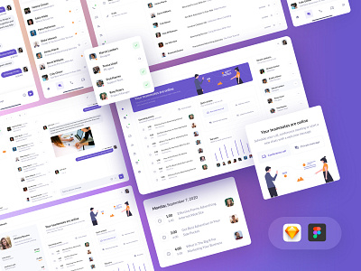 UI kit for Ai Chat apps updated ai ai chat chat conference call figma inspiration messages messenger messenger app template mobile app design product design screen share sketch app videoconferencing web dashboard