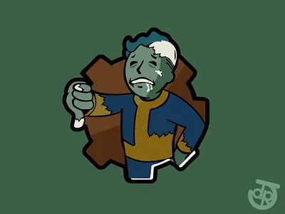 Zombie V Boy illustration vector art