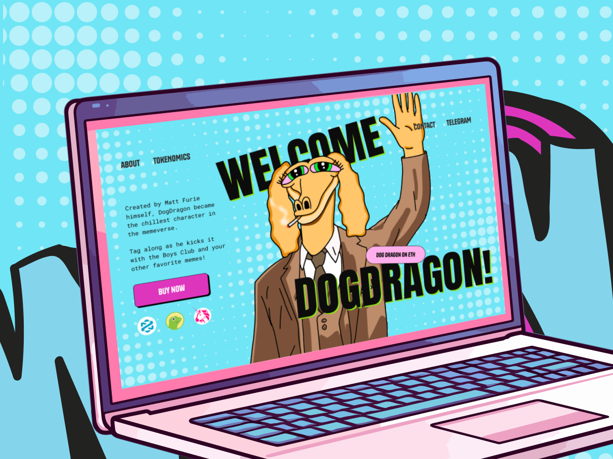 WEBSITE FOR THE DOGDRAGON MEME NOKEN ON THE ETHEREUM BLOCKCHAIN by E2 ...