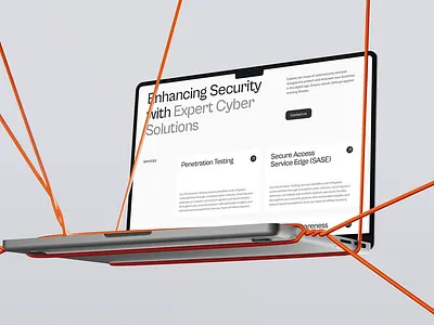 Cybersecurity Website Design - Service Highlights branding cyber cybersecurity design graphic design illustration landing logo security ui uiux web design webflow