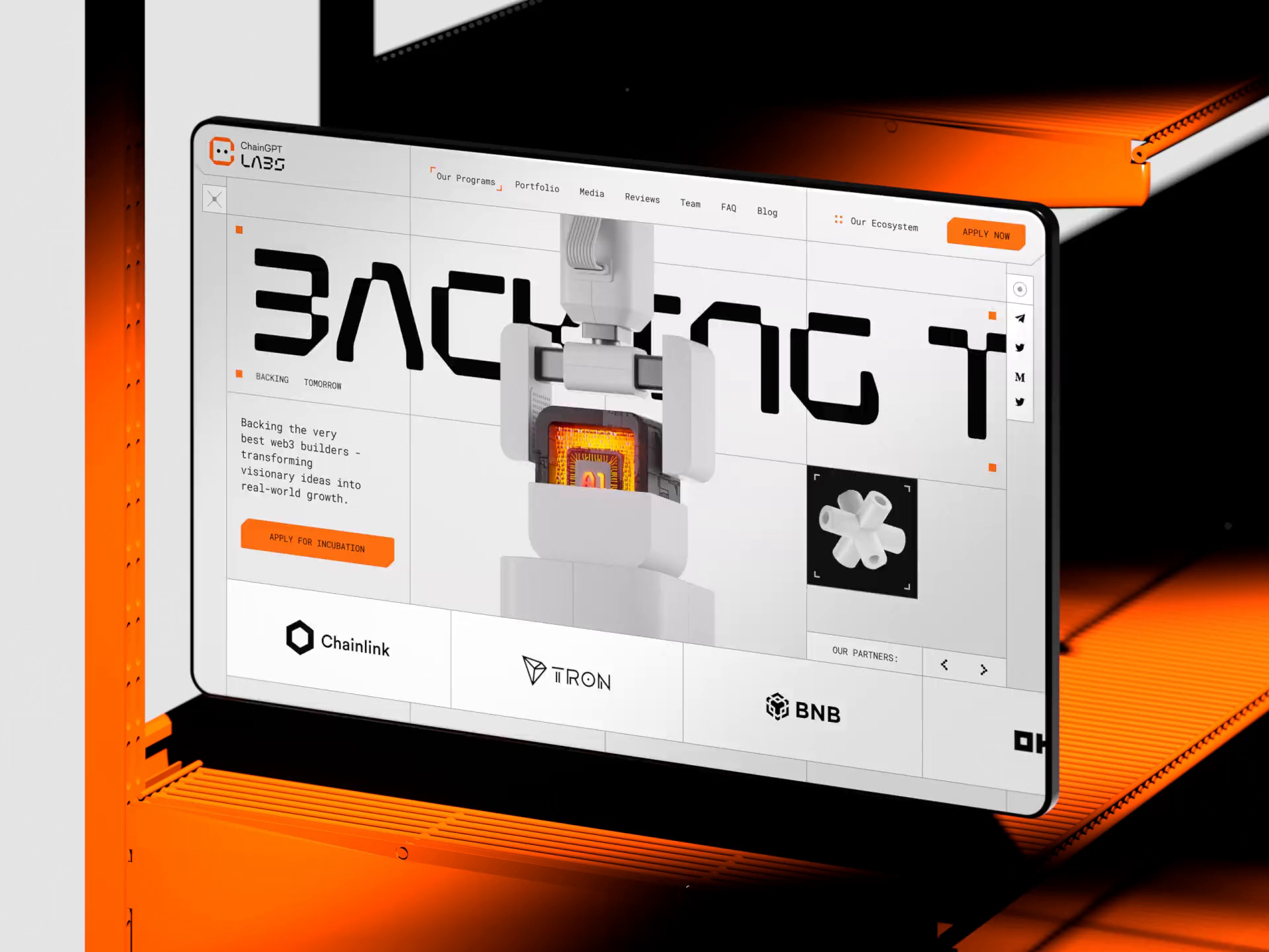 Example of Creative Web3 Web Design & Development