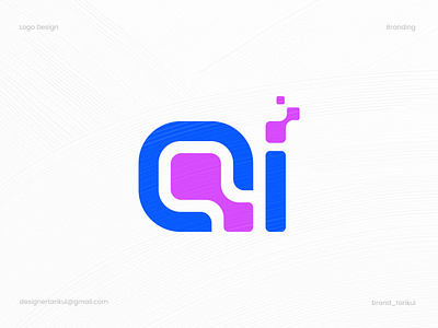 QI / Pixel/ Tech Related Unused Logo for sale 3d animation brand guideline branding branding identity design graphic design illustration logo logo type pixel qi qi logo qi pixel logo qi tech logo qitechlogo ui vector