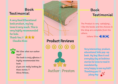 Testimonials for Book animation branding colors figma graphic design logo motion graphics typography ui