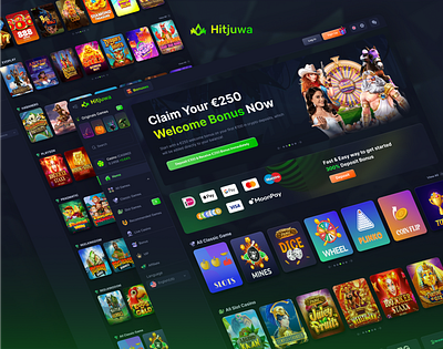 Casino Website casino casino dashboard casino design casino gambling casino interface casino website ui ux