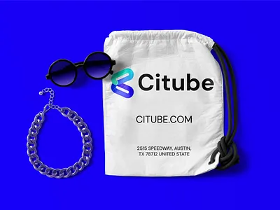bag design for citube app branding design graphic design illustration logo typography ui ux vector