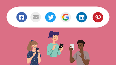 Day : 10 Social Share branding buttonicon social media ui