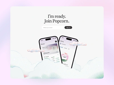 Popcorn Manifesto Signup Form desktop footer signup ui ux website