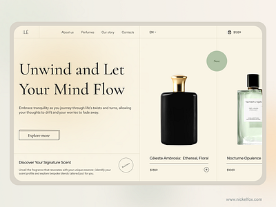 Scent in Style: Unveiling the Art of Fragrance branding interaction perfume typography ui visual design