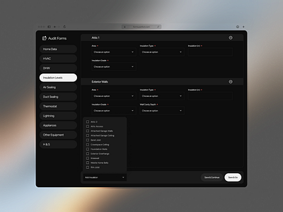 Minimalist “Insulation Levels” Section for an Audit Form auditinterface designanddev dribbble formdesign minimalism uiux uxdesign