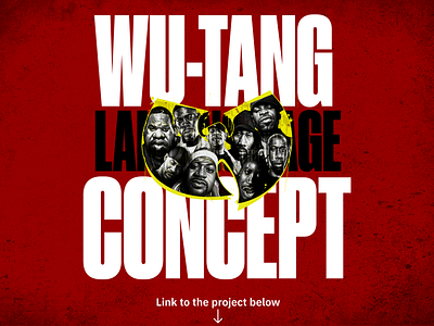 Wu-tang clan landing page concept design figma hiphop landing music rap web design wutang