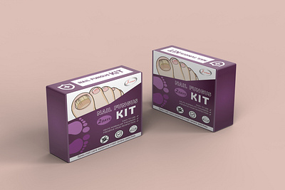 Nail Fungus Kit Artwork Carton Box Design nailfungus