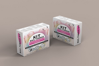 Nail Fungus Kit Artwork Carton Box Design nailfungus