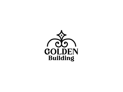 Golden Building branding building design geometric golden graphic design identity logo logo design ornament professional real estate logo simple typeface visual identity