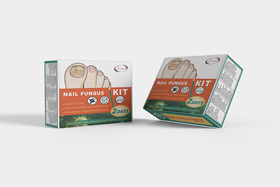 Nail Fungus Kit Artwork Carton Box Design nailfungus