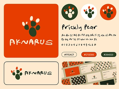 Aknarus - Prickly Pear branding graphic design logo