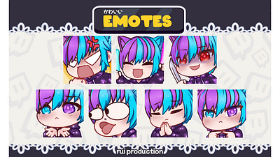 Emotes custom for vtuber chibi emotes twitch, Etc animated emotes cartoon chibi design emotes illustration logo logodesign streamer twitch twitch emotes twitch logo twitch.tv youtube logo