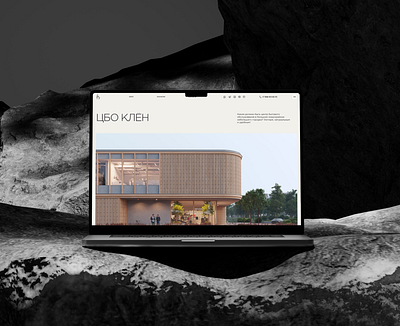 Minimalistic website for architectural bureau architecture branding design ui ui design ux ux design web design web studio