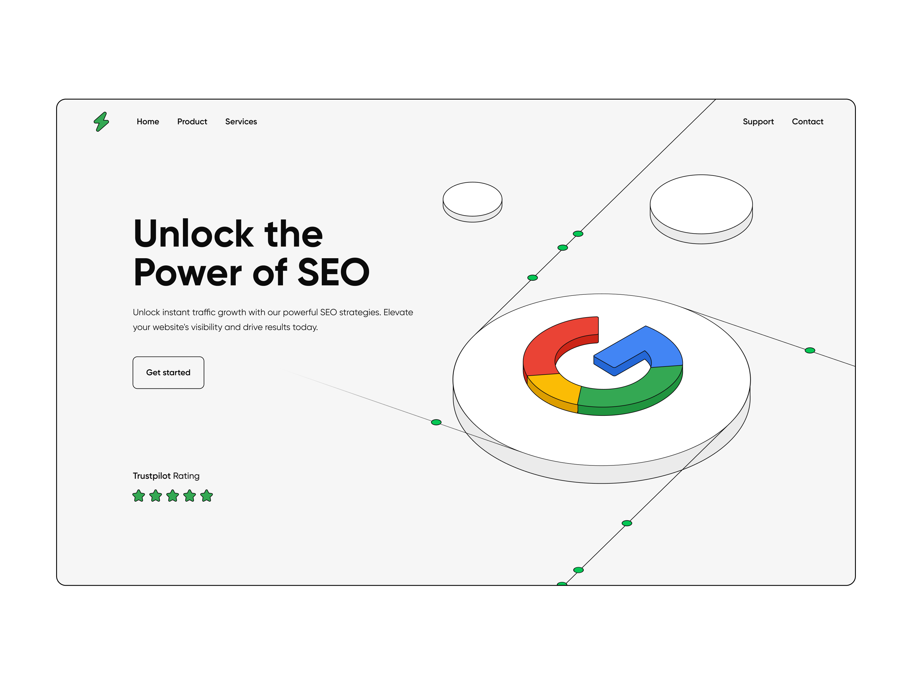 Landing Page - SEO google illustration landing landing page seo ui uiux user experiece user inferface ux