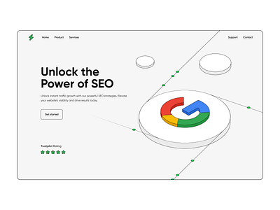 Landing Page - SEO google illustration landing landing page seo ui uiux user experiece user inferface ux