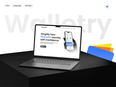 Wallerty - Empower Your Finances, Simplify Your Life ✅ 2024 b2b branding clean design finance fintech homepage iphone iphonehandmockup landingpage minimal mockup modern new rasikkanzariya ui uiux ux