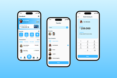 ZievBank UI Design branding graphic design ui