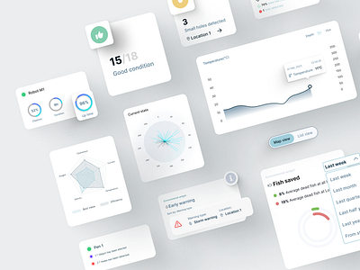 Remora Robotics – 5 Day Prototype app aqua dashboard fish fish farming graphic design marine prototype ui