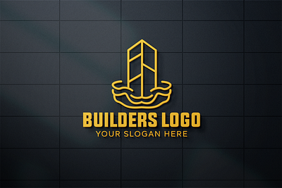 Builders Logo brand logo branding builders logo builders logo design building logo construction logo graphic design house logo logo logo design mini minimal logo minimalist logo real estate logo structure logo