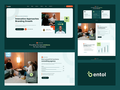 Bentol - Marketing Consulting Web Template advisor business consulting consulting creative creative agency design digital agency figma finance finance consulting it solution landing page marketing consulting themevally uiux website design