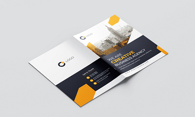 Bifold Brochure Design 3d bifold brochure branding brochure brochure design business company creative design graphic design illustration logo