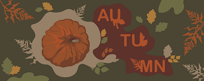 Autumn banner design graphic design ui vector