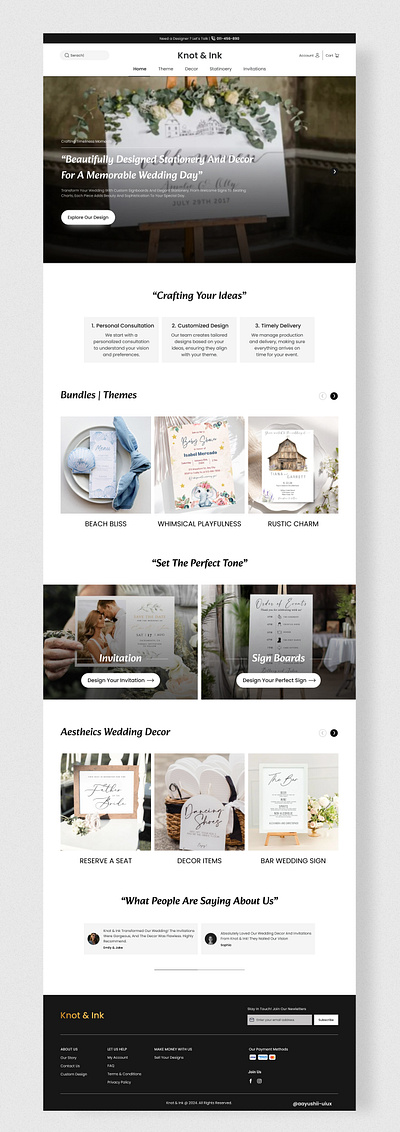 Web Design branding creative css design dribbble dveloper figma graphic graphic design html landingpage pinterest savethedate ui uiux userintreface webdesign website wedding weddingdecor