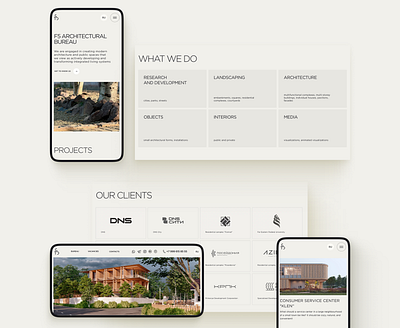 Architectural bureau website design architecture branding design ui ui design ux ux design web design web studio