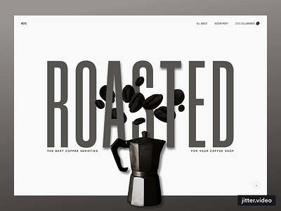 Landing coffee shop animation branding coffe hero hero srction landing landing page ui web web design