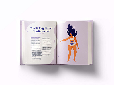 Menstrual Journey Book Spread Design