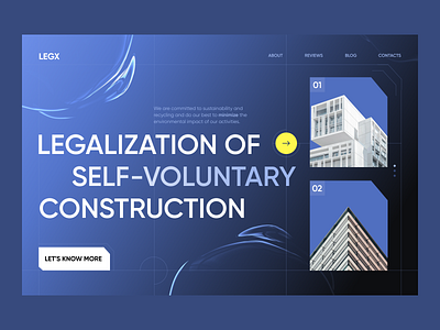 🏙️ Web design for a real estate company | Hyperactive blue business clean construction creative design e commerce graphic design homepage hyperactive landing page product design real estate rent apartament ui uiux user experience user interface ux web design