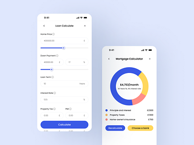 Mortgage Calculator: User-Centric Design 2023 2024 best calculator classified app ui classified app ui design designinspiration emi calculator financialtools homeownership loan calculator mortgage calculator mortgagecalculator real estate app ui ui uiuxdesign uxui venture case study venture ux